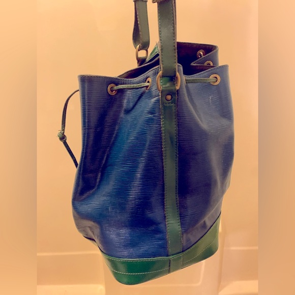 Louis Vuitton Hobo bag - gorgeous in green and blue. - Picture 1 of 11